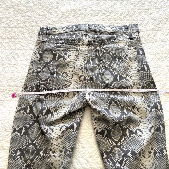 Like New Hudson Barbara High Waist Super Skinny Python Print Jean Size 25 - Picture 6 of 16